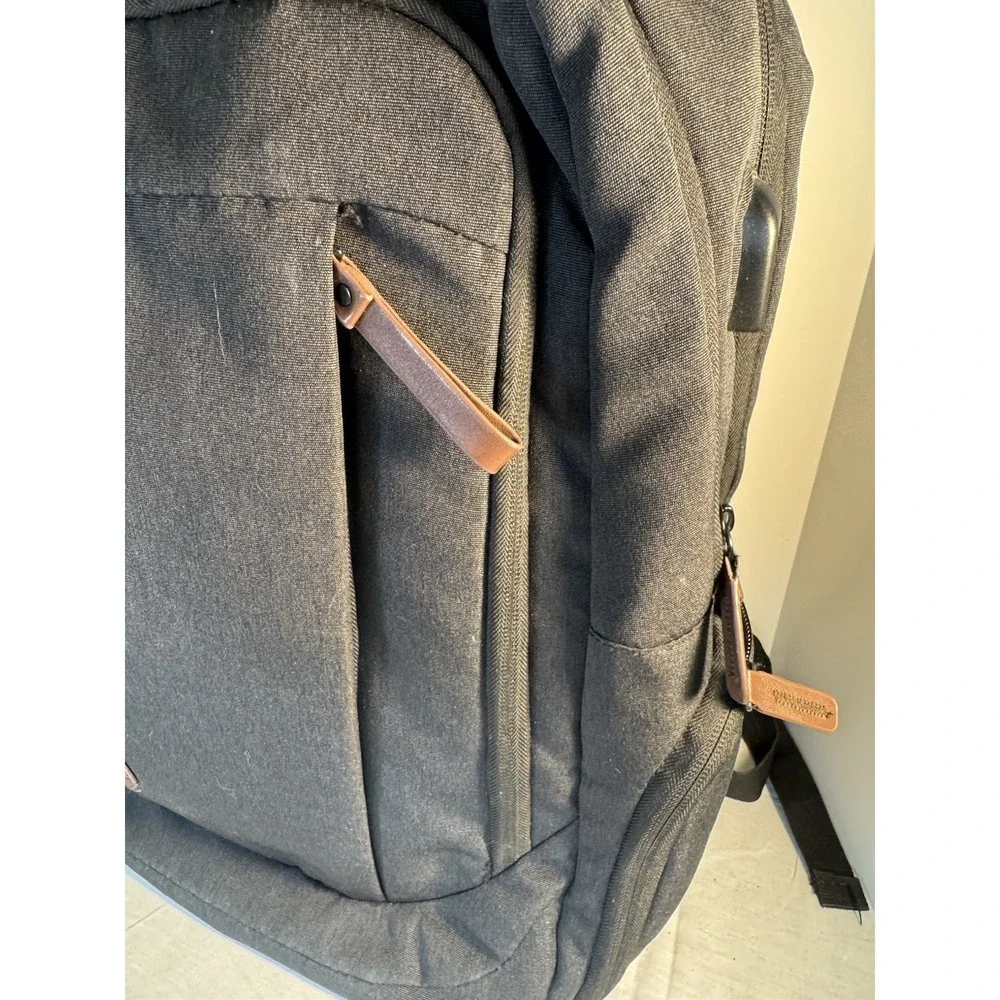 KROSER Laptop Backpack: Fits 17.3 Inch Computer , Black Padded Back Cargo Carry